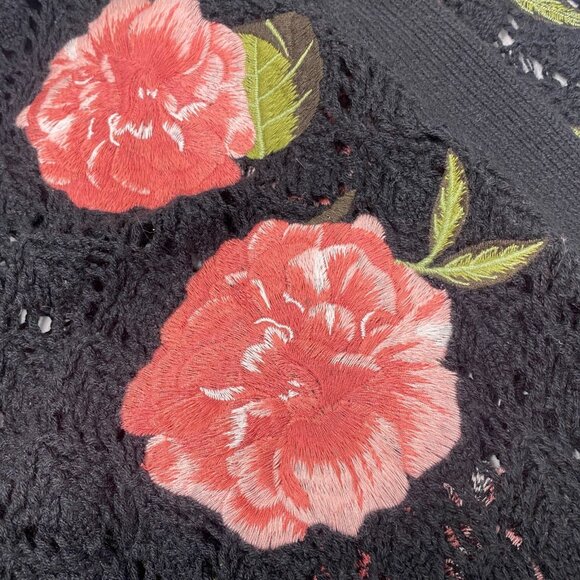 Alice + Olivia Bradford Embroidered Grandpa Floral Cardigan Medium NWT $595 - Picture 9 of 12